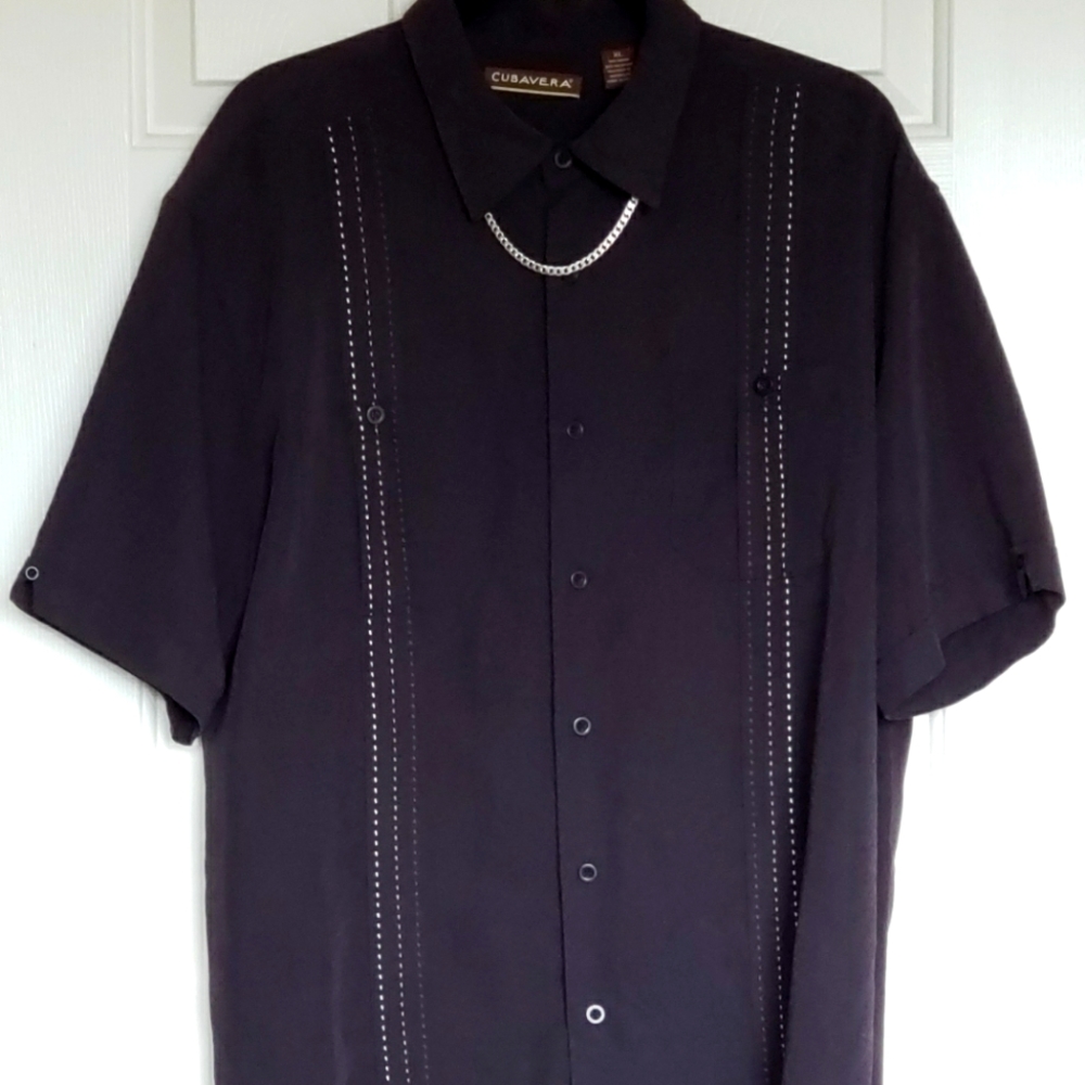 Men's Camp / Guayabera/ Caribbean Shirt